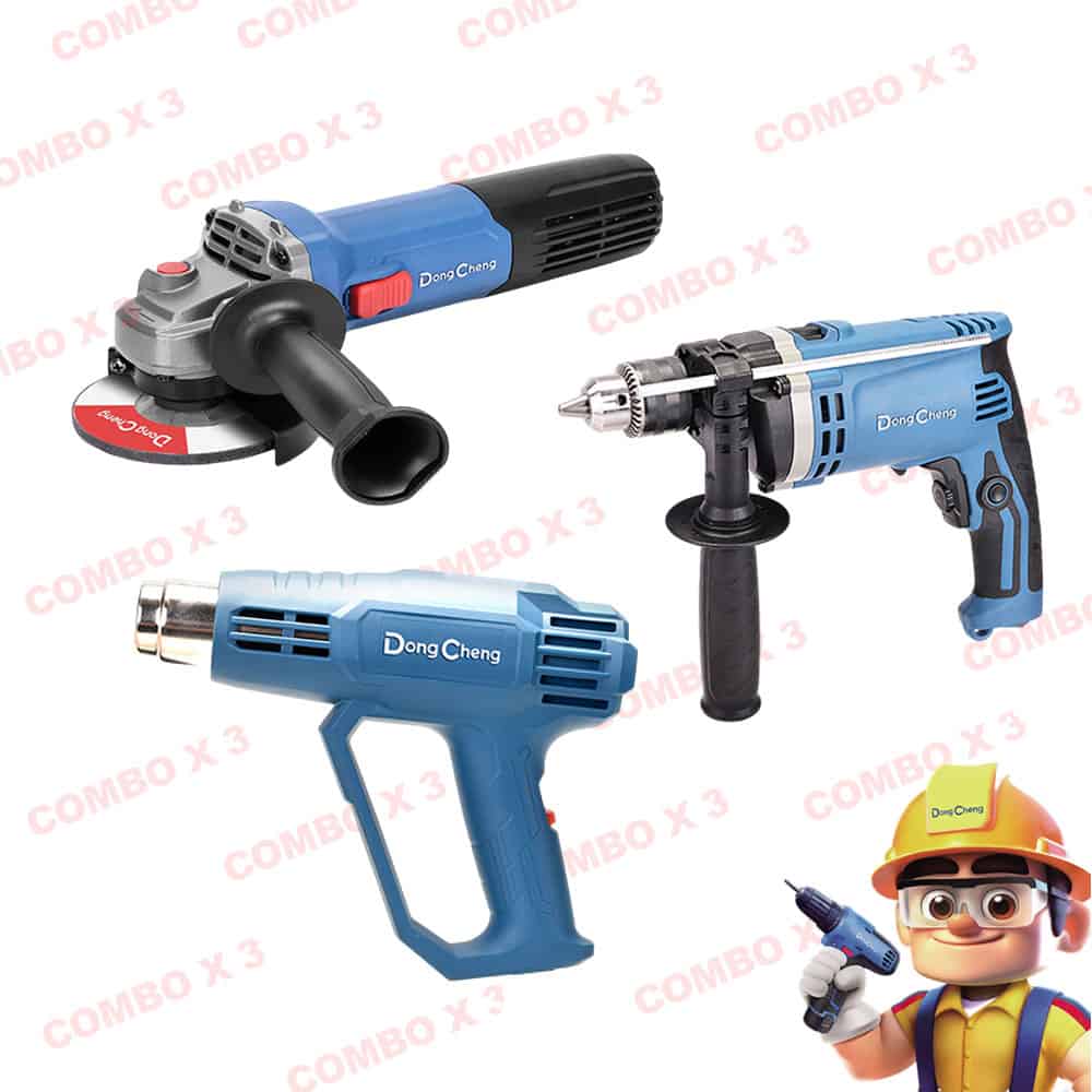 Combo Dong Cheng Amoladora + Pistola + Taladro